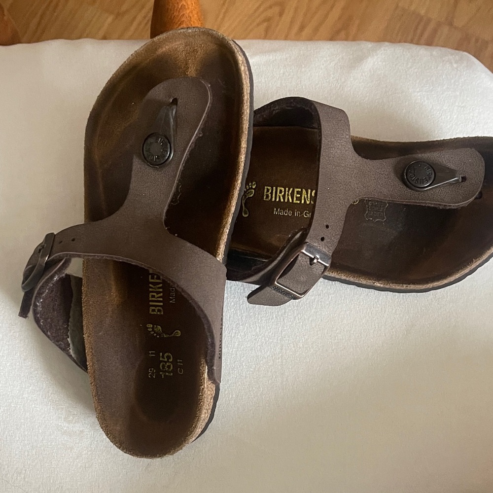 Birkenstock Dark Brown Thong Sandals